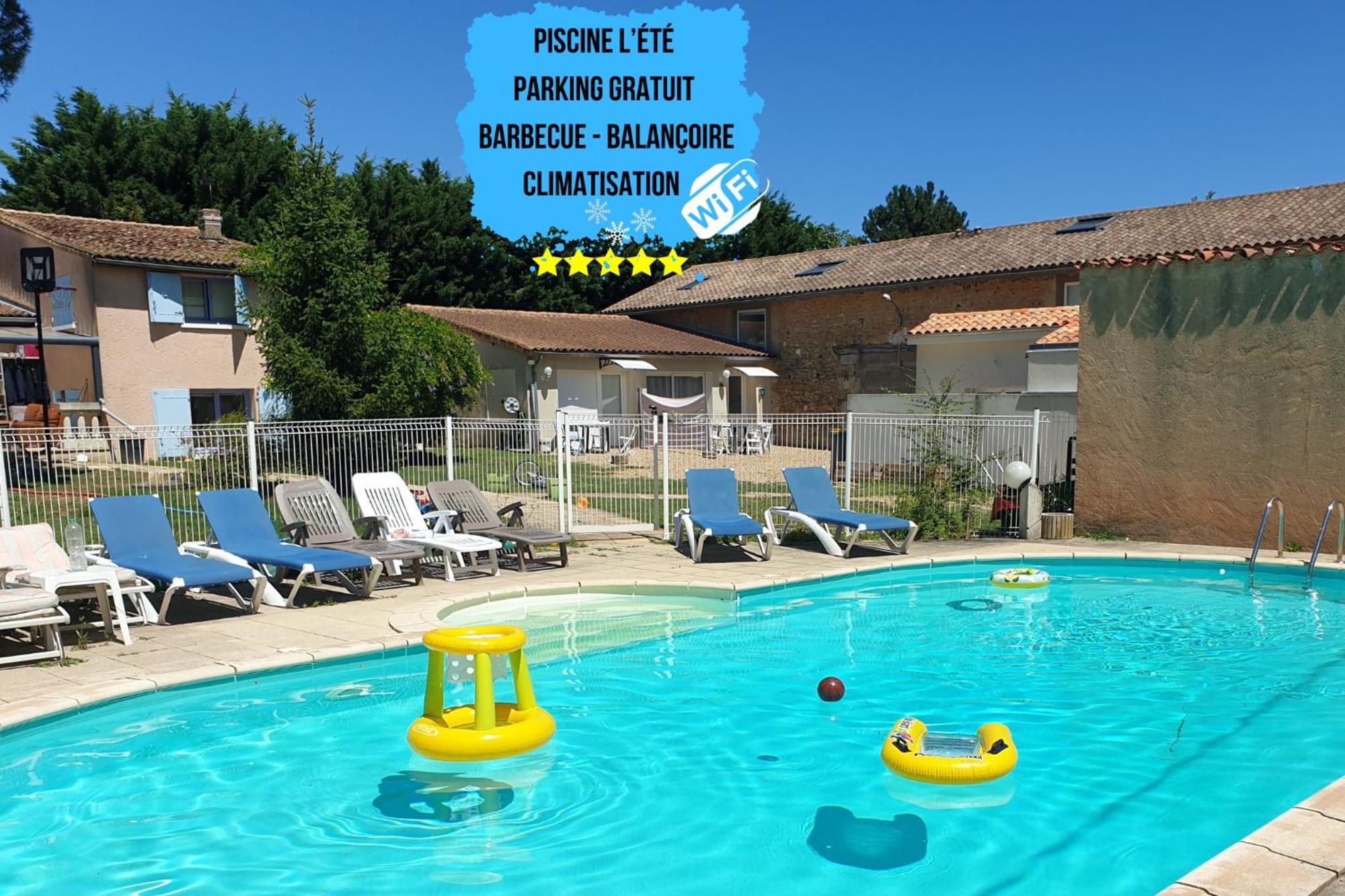 Bel Appartement T2 Climatise Avec Piscine Poitiers-Futuroscope-Creps De Poitiers Vouneuil-sous-Biard المظهر الخارجي الصورة